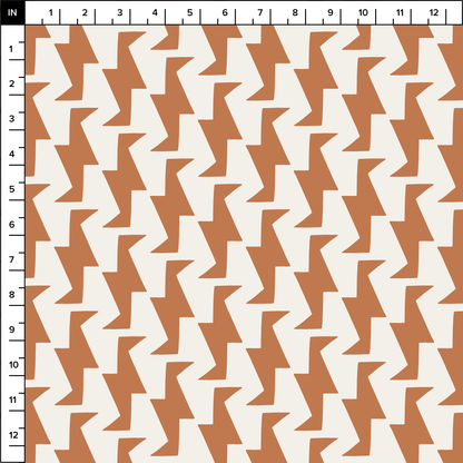 Troupe (Warm White/Copper) - Fabric