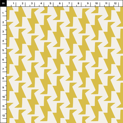 Troupe (Warm White/Lemon) - Fabric