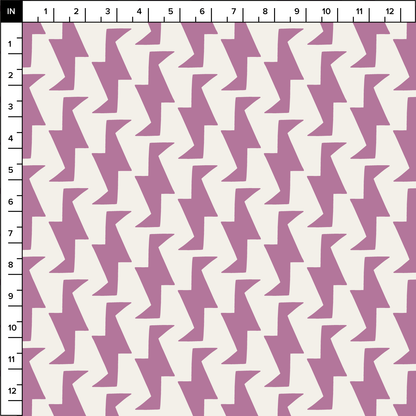 Troupe (Warm White/Orchid) - Fabric