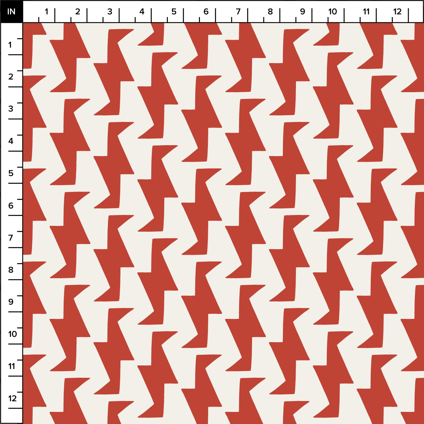 Troupe (Warm White/Red) - Fabric