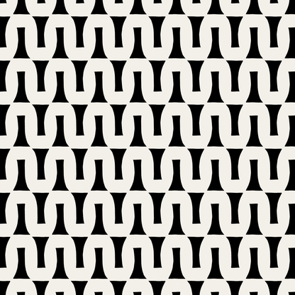 Flow (Black/Warm White) - Fabric