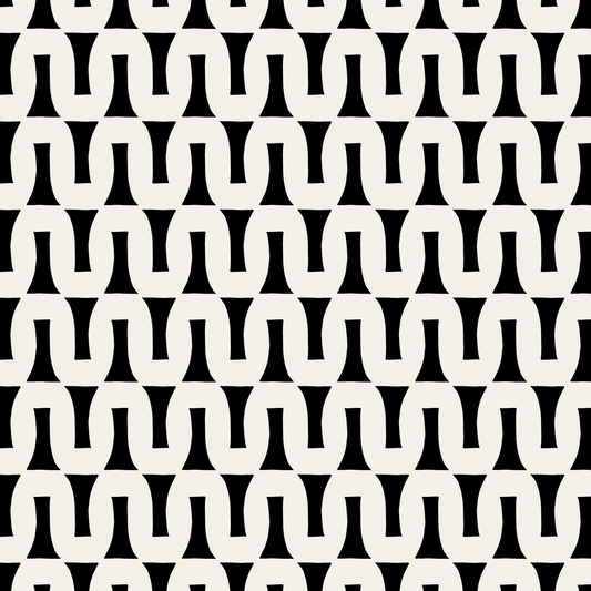 Flow (Black/Warm White) - Fabric