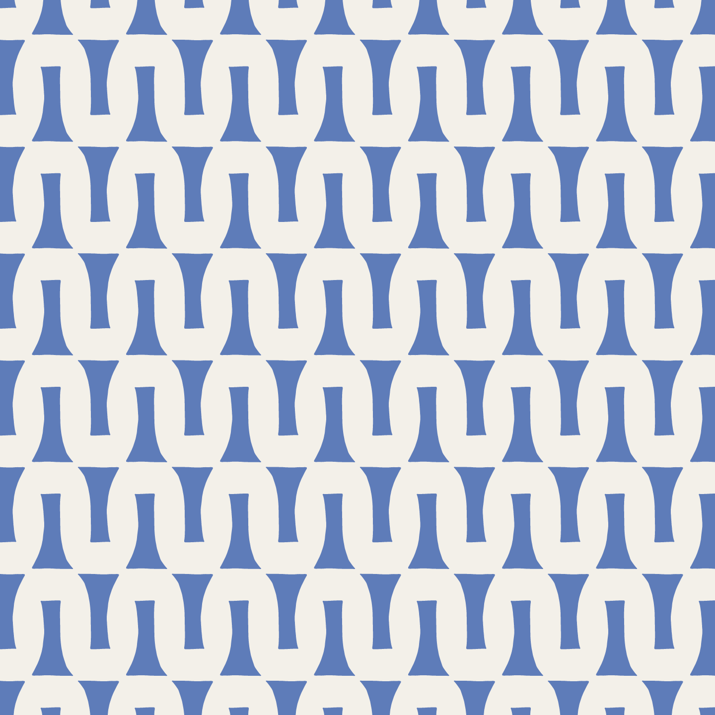 Flow (Blue/Warm White) - Fabric
