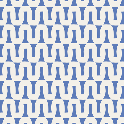 Flow (Blue/Warm White) - Fabric