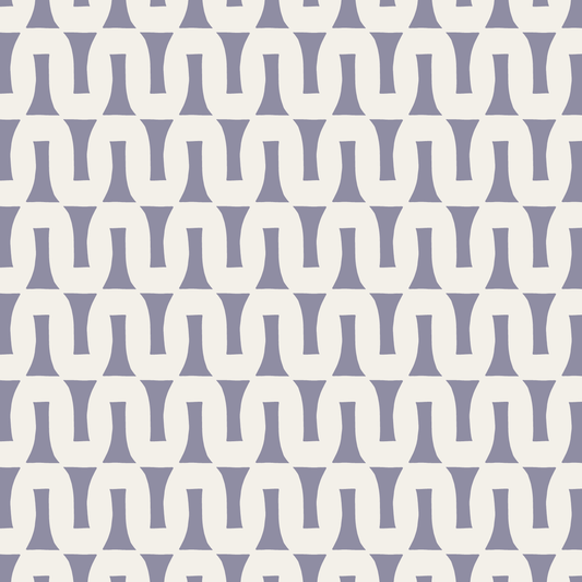 Flow (Deep Periwinkle/Warm White) - Fabric