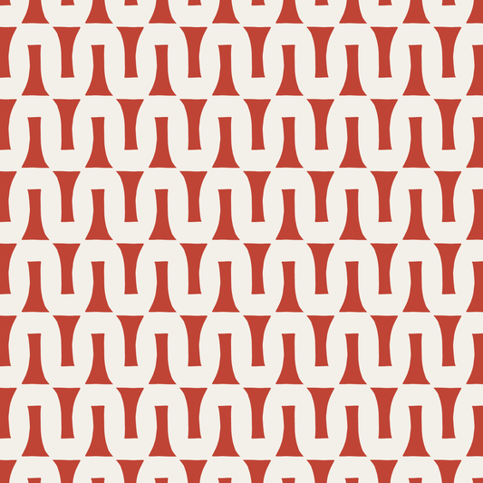 Flow (Red/Warm White) - Fabric
