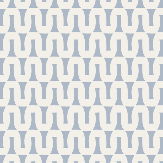 Flow (Sky Blue/Warm White) - Fabric