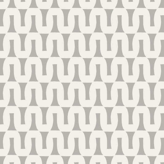 Flow (Stone Gray/Warm White) - Fabric