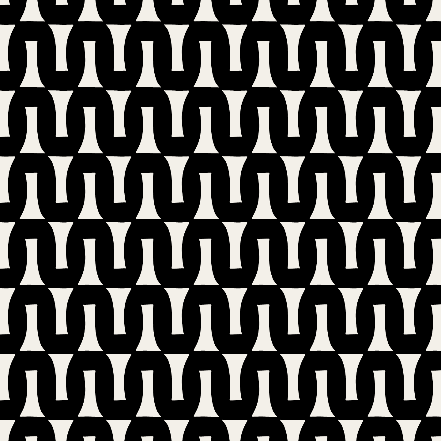 Flow (Warm White/Black) - Fabric