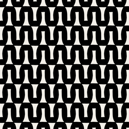 Flow (Warm White/Black) - Fabric