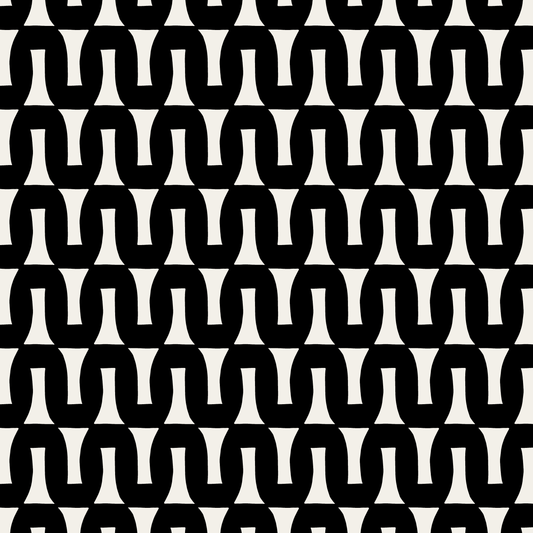 Flow (Warm White/Black) - Fabric