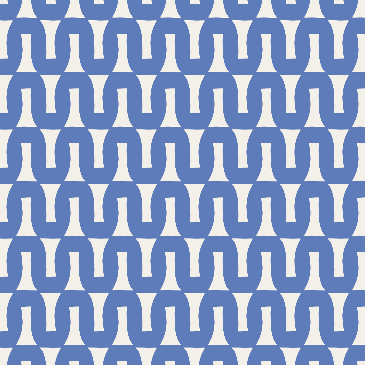 Flow (Warm White/Blue) - Fabric