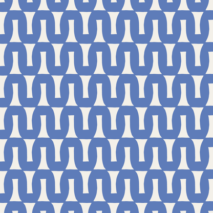 Flow (Warm White/Blue) - Fabric