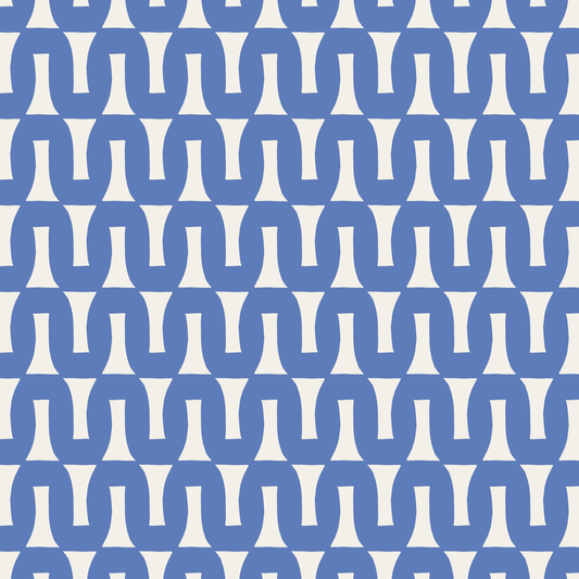 Flow (Warm White/Blue) - Fabric