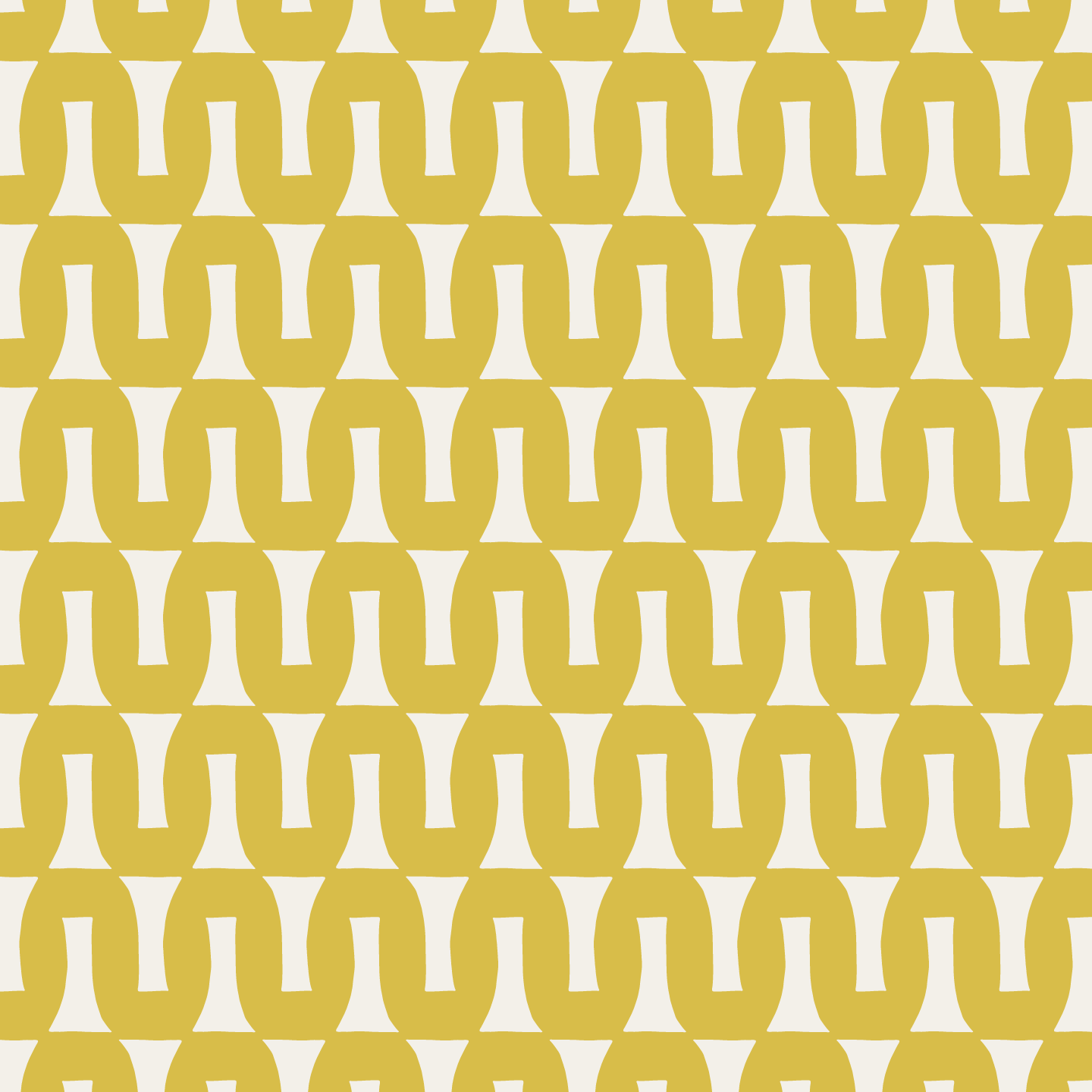 Flow (Warm White/Lemon) - Fabric