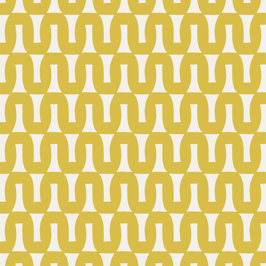 Flow (Warm White/Lemon) - Fabric
