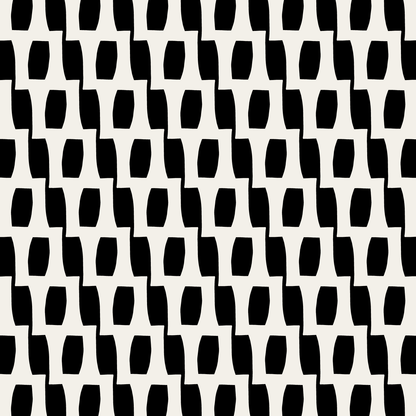Honeycomb (Black/Warm White) - Fabric
