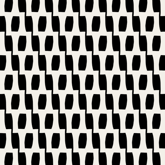 Honeycomb (Black/Warm White) - Fabric