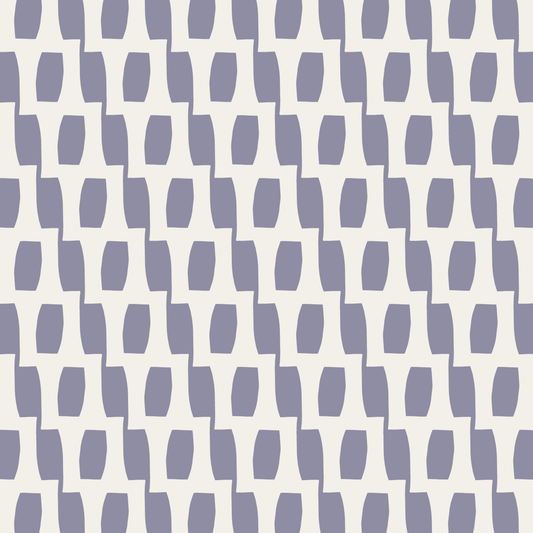 Honeycomb (Deep Periwinkle/Warm White) - Fabric