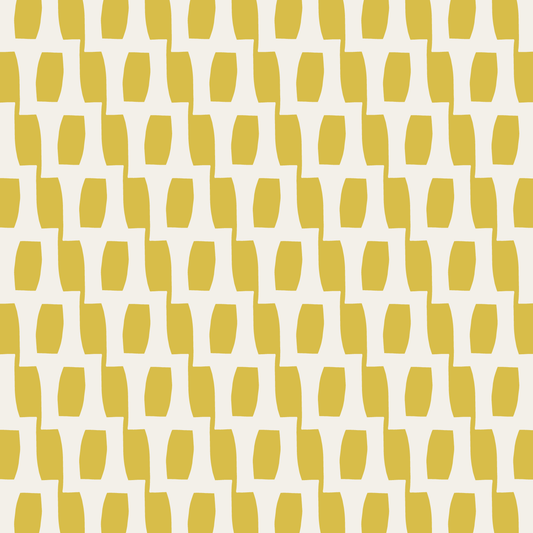 Honeycomb (Lemon/Warm White) - Fabric