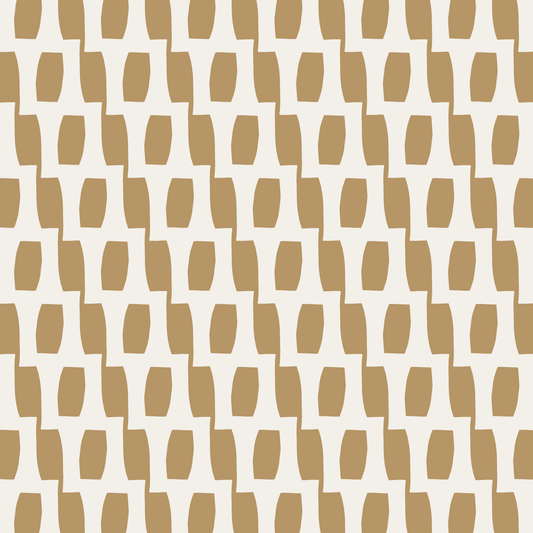 Honeycomb (Sand/Warm White) - Fabric