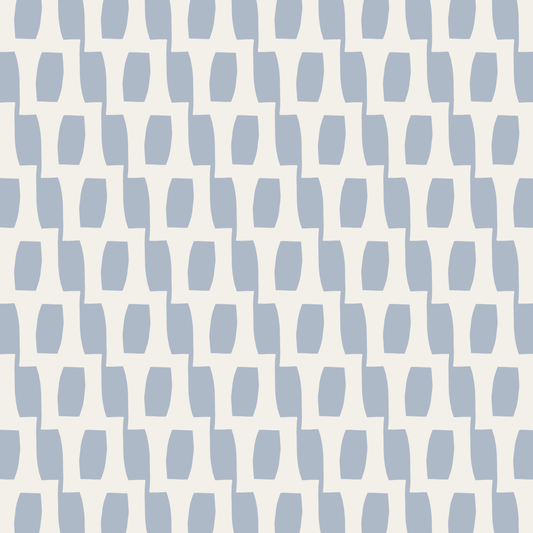 Honeycomb (Sky Blue/Warm White) - Fabric