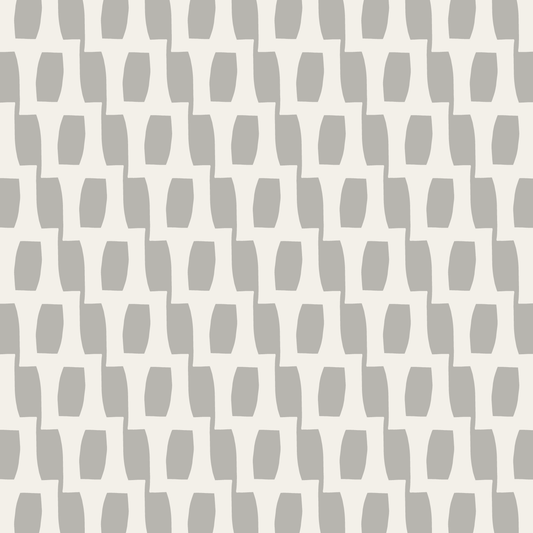 Honeycomb (Stone Gray/Warm White) - Fabric