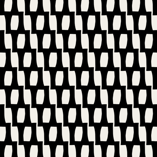 Honeycomb (Warm White/Black) - Fabric