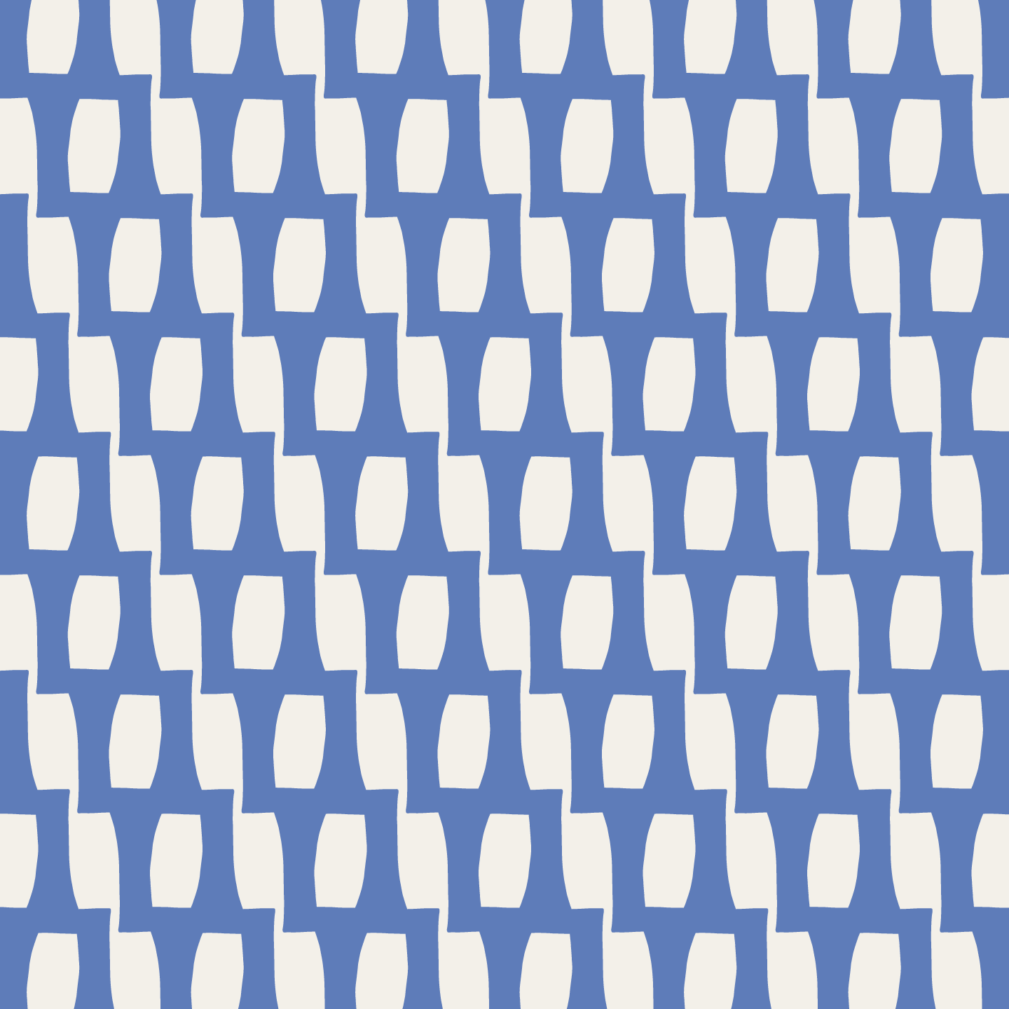 Honeycomb (Warm White/Blue) - Fabric