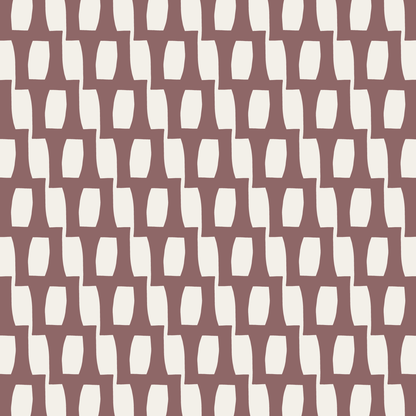 Honeycomb (Warm White/Mocha) - Fabric