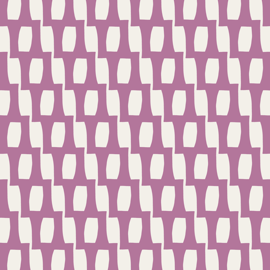 Honeycomb (Warm White/Orchid) - Fabric