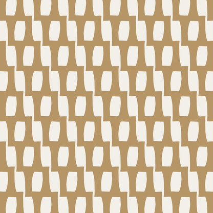 Honeycomb (Warm White/Sand) - Fabric