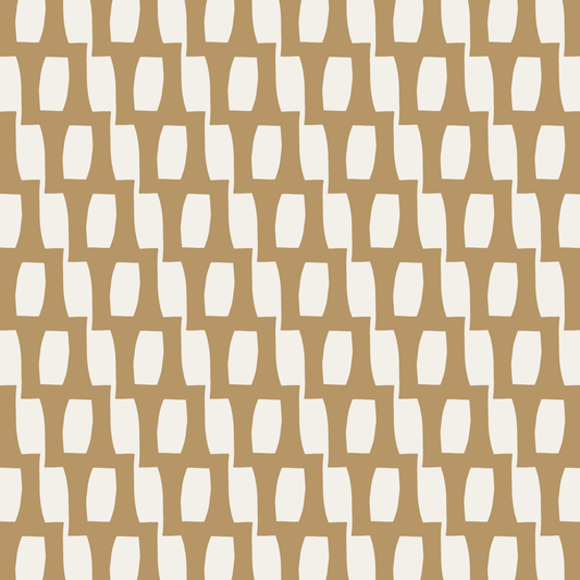 Honeycomb (Warm White/Sand) - Fabric