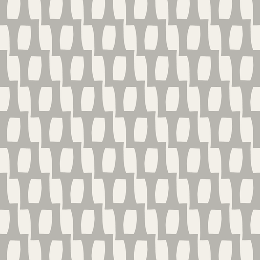 Honeycomb (Warm White/Stone Gray) - Fabric