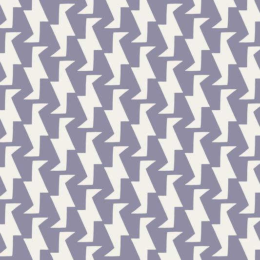 Troupe (Deep Periwinkle/Warm White) - Fabric