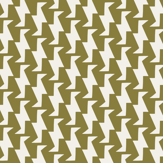 Troupe (Olive Green/Warm White) - Fabric
