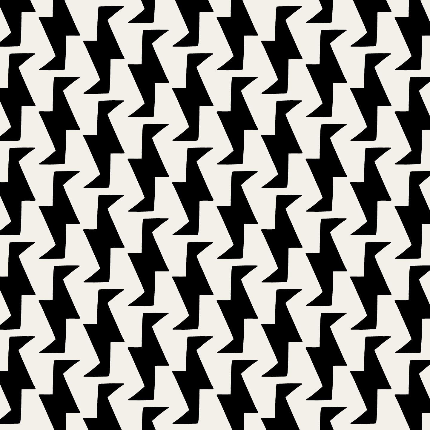 Troupe (Warm White/Black) - Fabric