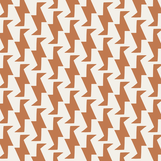 Troupe (Warm White/Copper) - Fabric