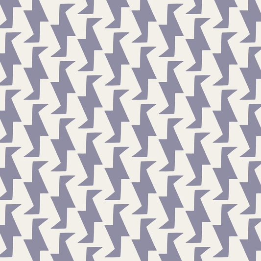 Troupe (Warm White/Deep Periwinkle) - Fabric