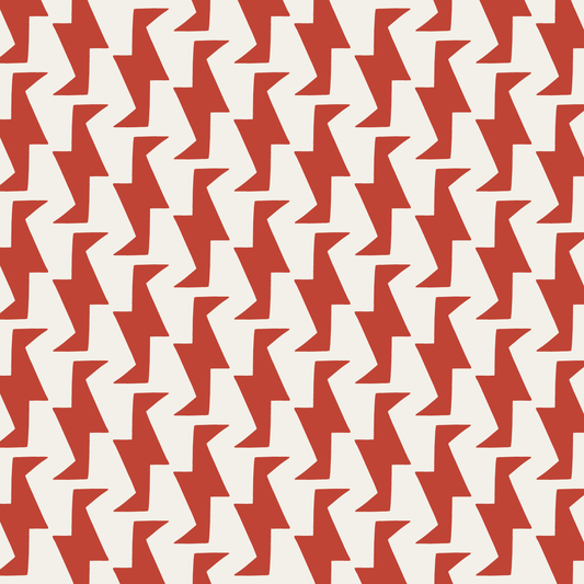 Troupe (Warm White/Red) - Fabric
