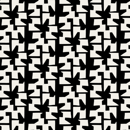 Cha Cha (Black/Warm White) - Fabric