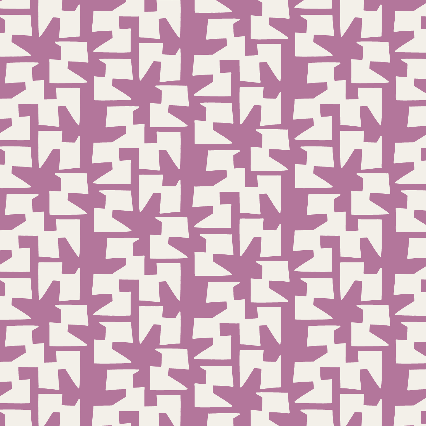 Cha Cha (Orchid/Warm White) - Fabric