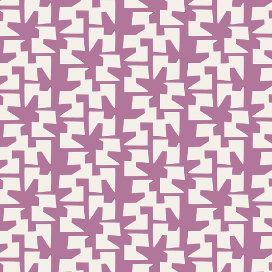 Cha Cha (Orchid/Warm White) - Fabric