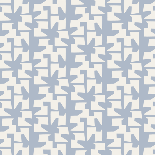 Cha Cha (Sky Blue/Warm White) - Fabric