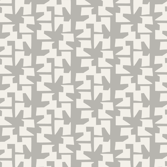 Cha Cha (Stone Gray/Warm White) - Fabric