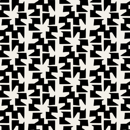 Cha Cha (Warm White/Black) - Fabric