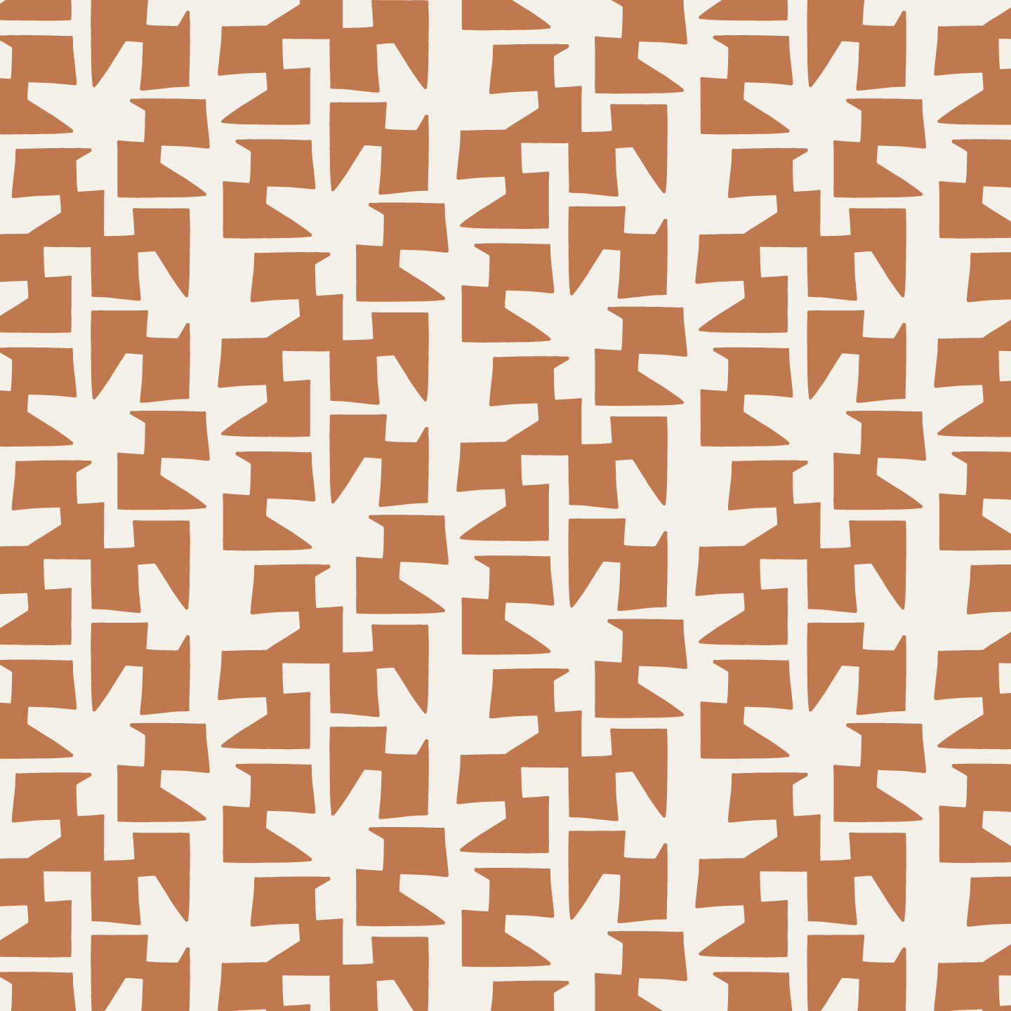 Cha Cha (Warm White/Copper) - Fabric