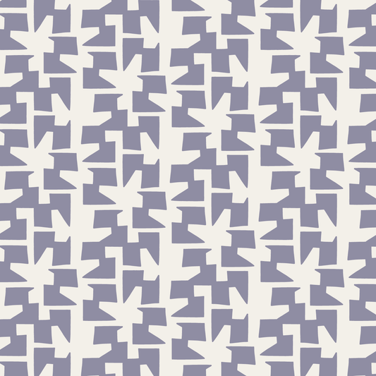 Cha Cha (Warm White/Deep Periwinkle) - Fabric