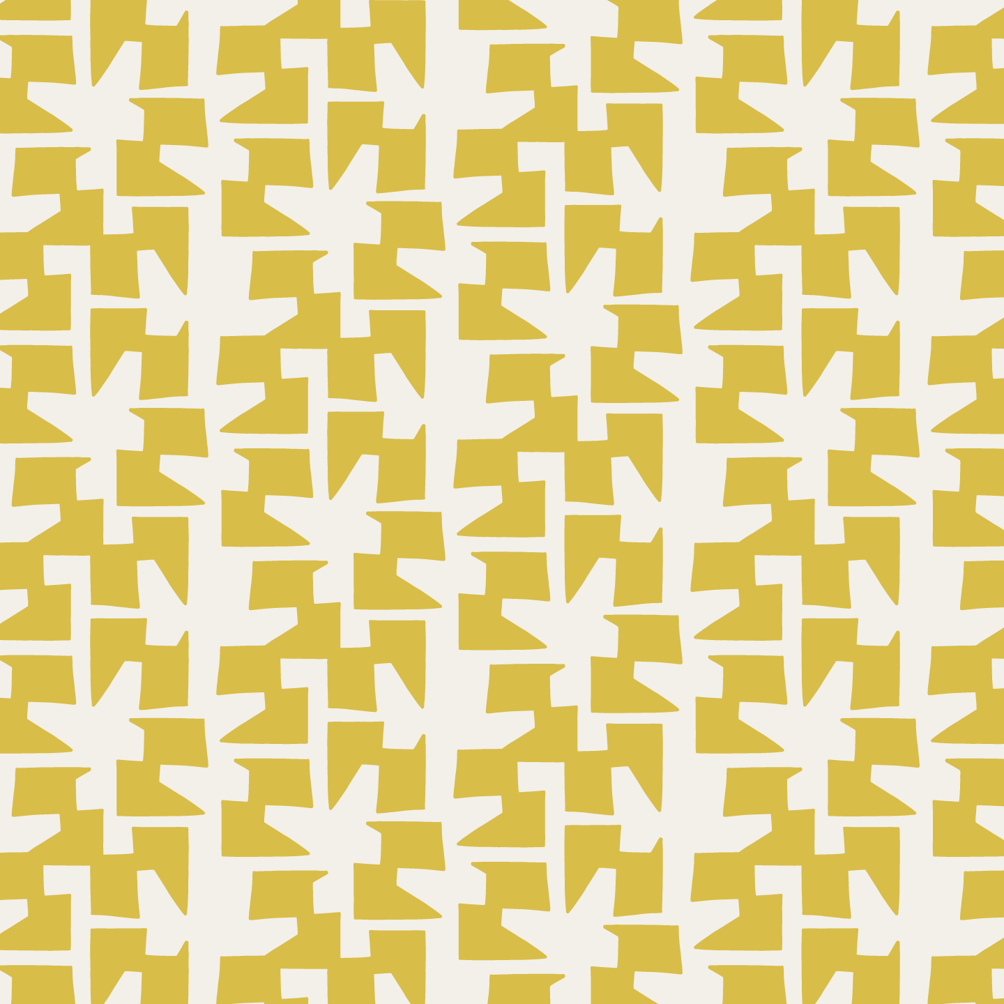 Cha Cha (Warm White/Lemon) - Fabric