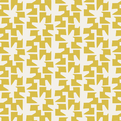 Cha Cha (Warm White/Lemon) - Fabric